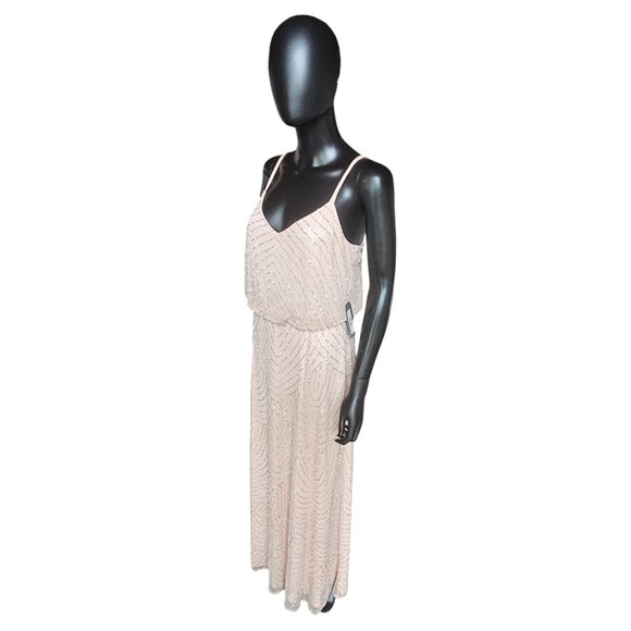 Adrianna Papell Dresses & Skirts - NWOT - Blush Adrianna Papell (Platinum) Beaded Formal Gown